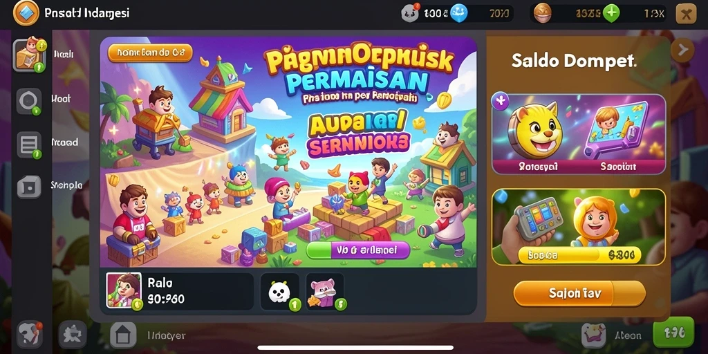 Fitur interaksi sosial yang mendukung pemain.