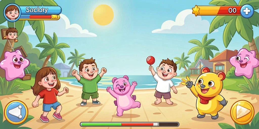 Tangkapan layar memperlihatkan pemain berkompetisi dalam mode multiplayer.