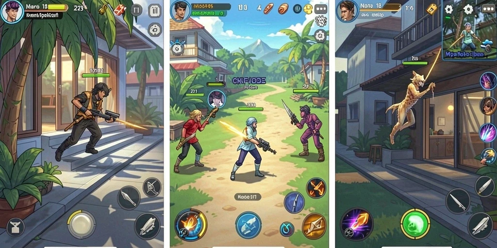 Ilustrasi grafis yang memukau di dalam game.